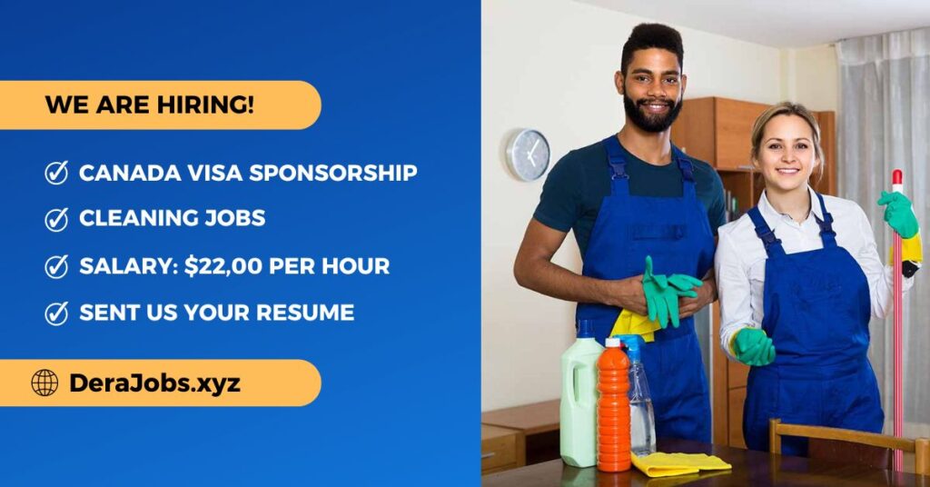 Cleaning Jobs in Canada With Visa Sponsorship